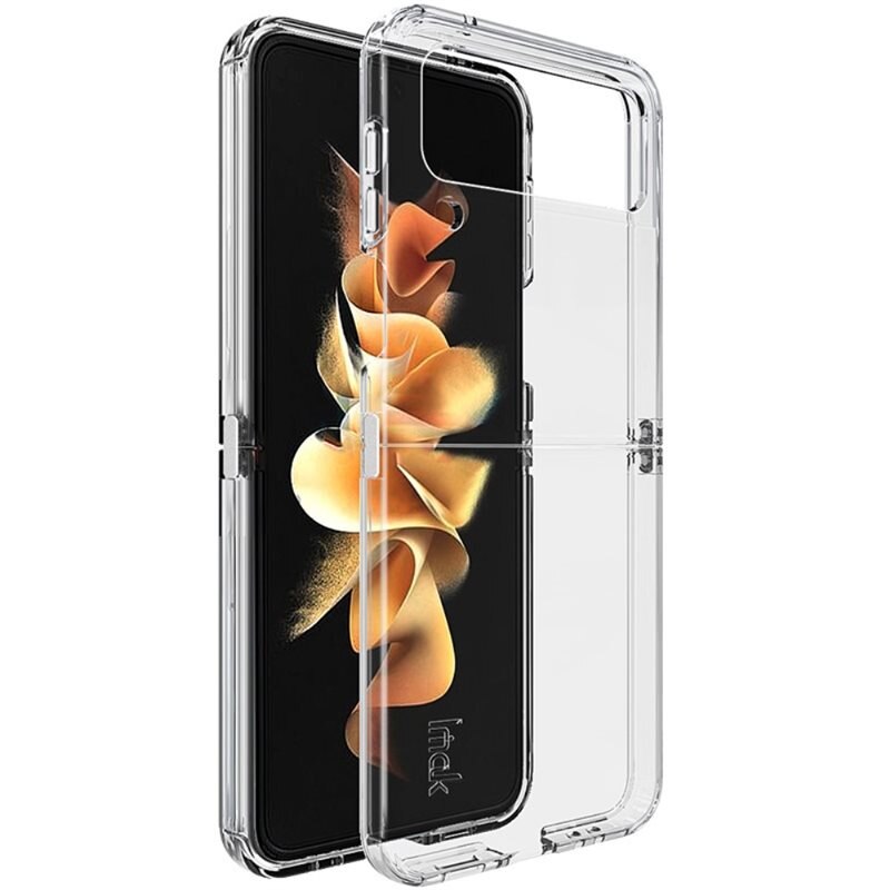 Imak TPU Deksel Samsung Galaxy Z Flip 4 Gjennomsiktig - Stilrent mobildeksel - Beskytter mobilen din mot skader og slitasje