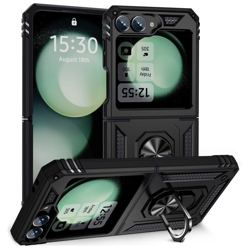Hybriddeksel Tech Ring Samsung Galaxy Z Flip 6 svart