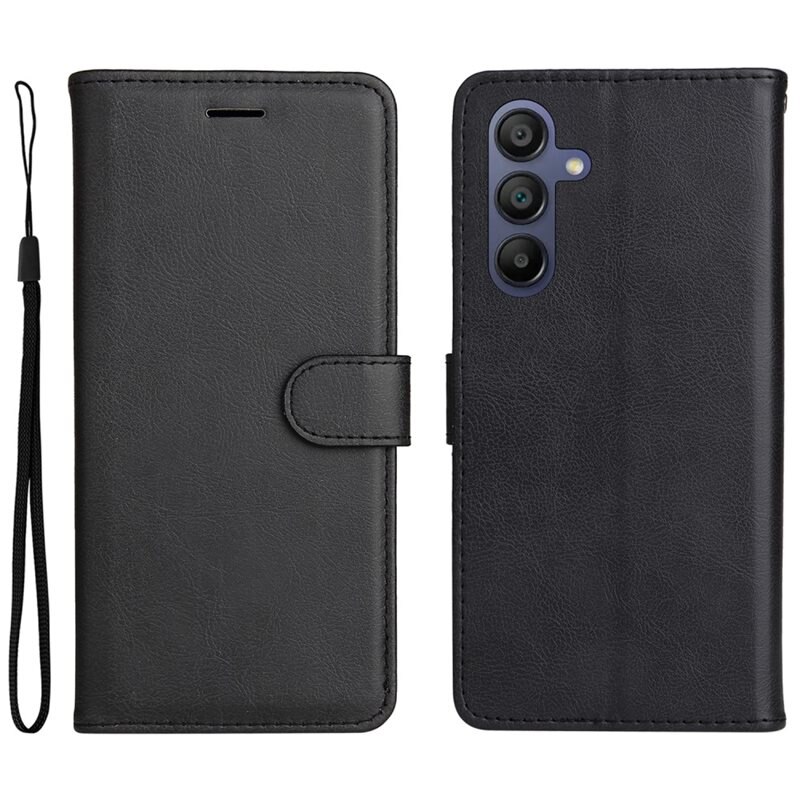 Lommebokdeksel Samsung Galaxy A16 svart - Mobilveske med kortlomme og seddellomme.