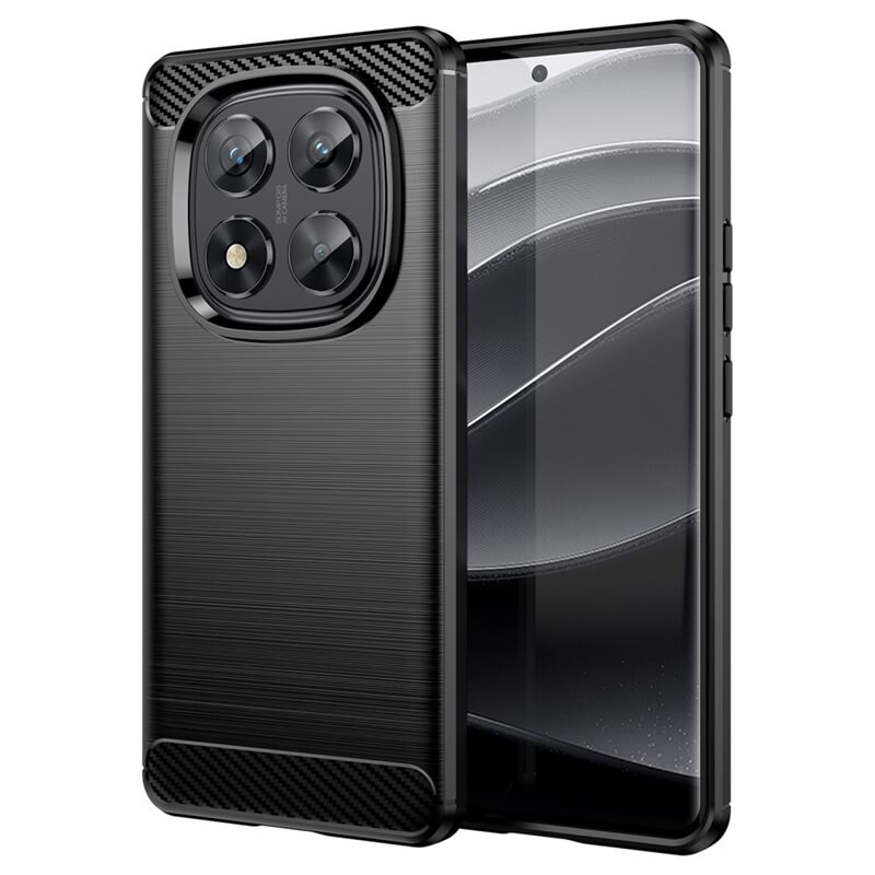 tectTech Xiaomi Redmi Note 14 Pro Deksel TPU Brushed Svart - Mobildeksel