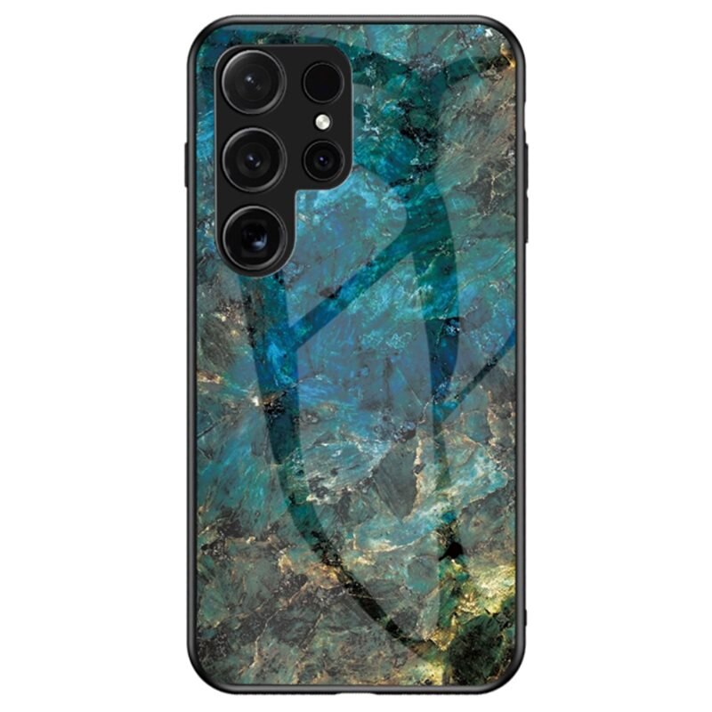 Herdet Glass Deksel Samsung Galaxy S25 Ultra emerald - Stilig mobildeksel med mønster