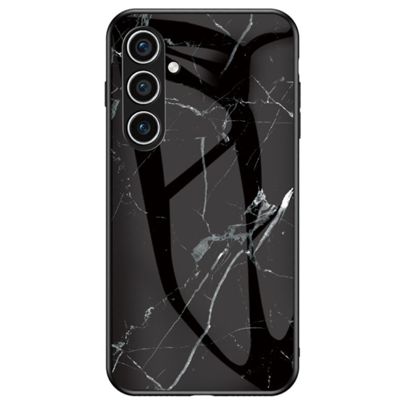 Herdet Glass Deksel Samsung Galaxy A16 svart marmor - Stilig mobildeksel med mønster