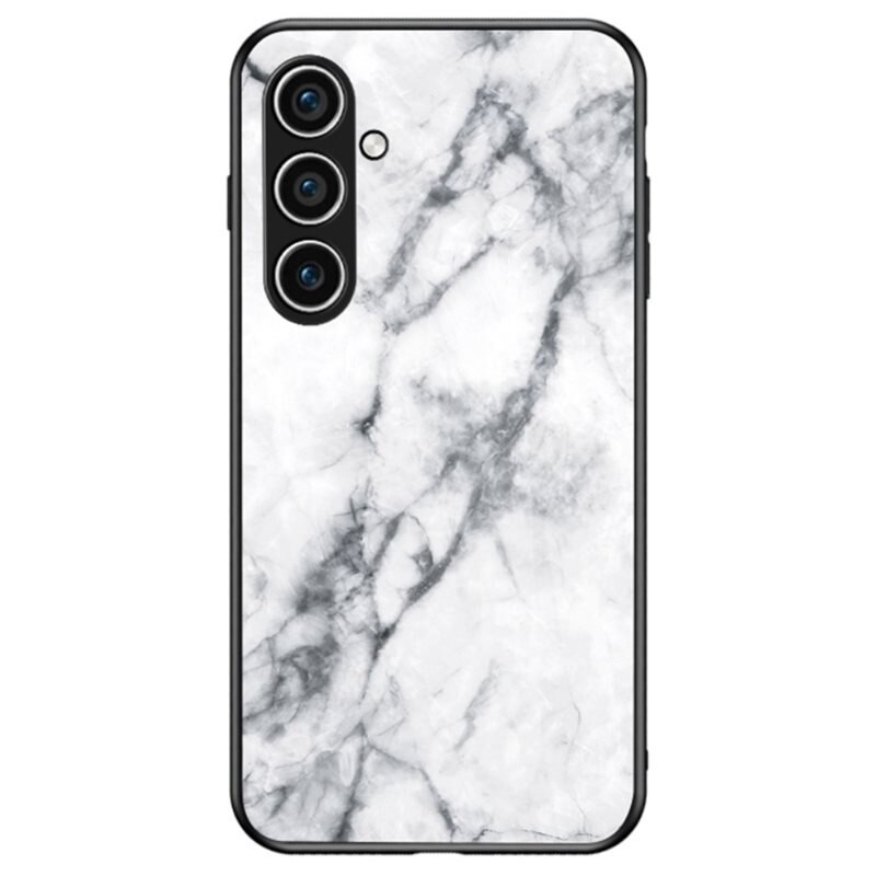 Herdet Glass Deksel Samsung Galaxy A16 hvit marmor - Stilig mobildeksel med mønster