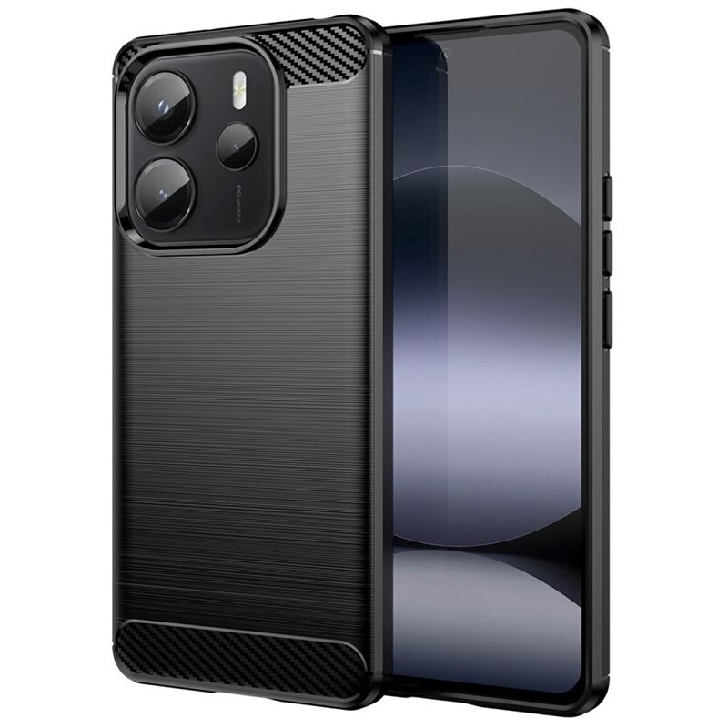 tectTech Xiaomi Redmi Note 14 4G Deksel TPU Brushed Svart - Mobildeksel