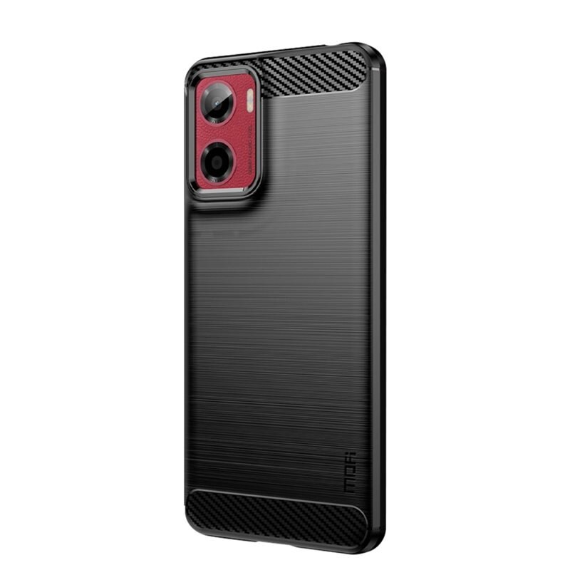 tectTech Motorola Moto E15 Deksel TPU Brushed Svart - Mobildeksel