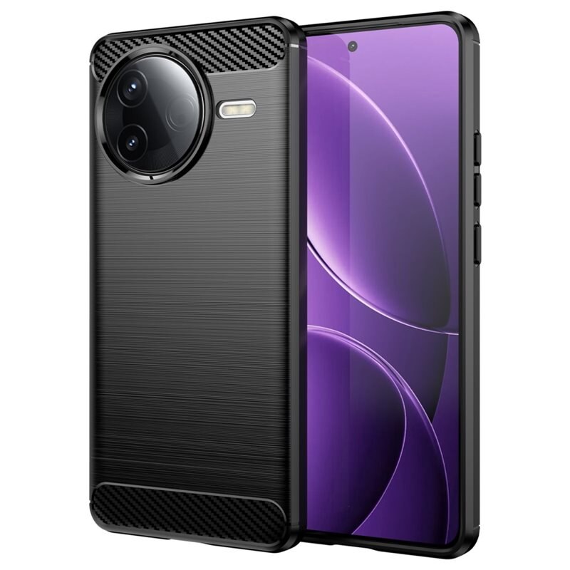 tectTech Xiaomi Poco F7 Pro Deksel TPU Brushed Svart - Mobildeksel