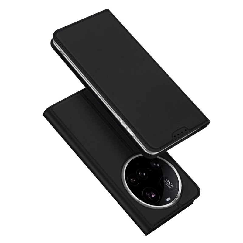 Dux Ducis Skin Pro Series Xiaomi 15 Ultra - Svart - Tynn lommebokdeksel med kortlommer og innebygd ståfunksjon