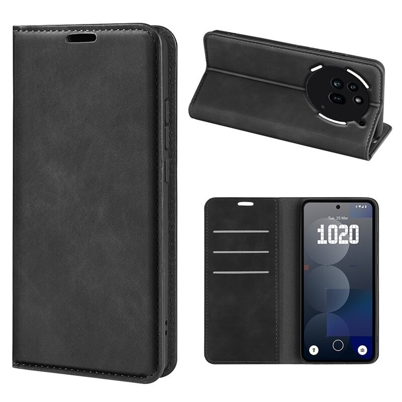 Nothing Phone 3a Pro Slim Mobilveske Svart - Lommeboketui i slank design