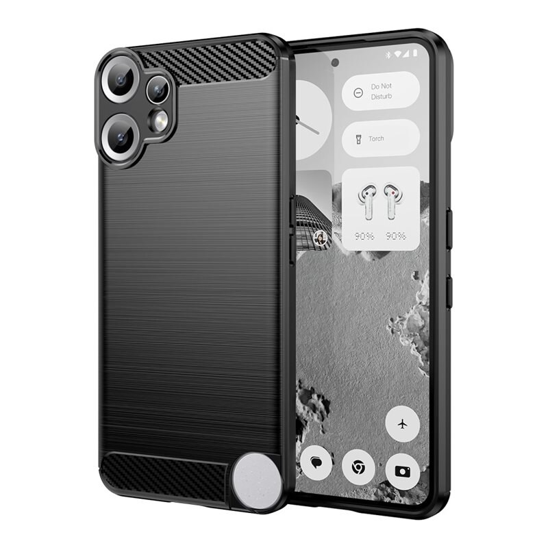 tectTech Nothing CMF Phone 2 Pro Deksel TPU Brushed Svart - Mobildeksel