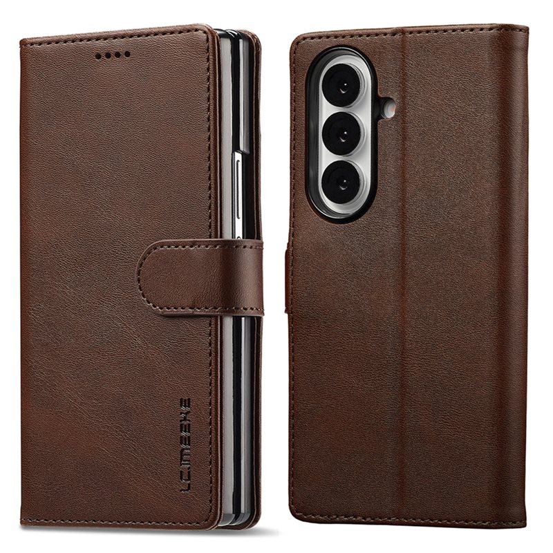 LC.IMEEKE Lommebokdeksel Samsung Galaxy Z Fold 7 Brun
