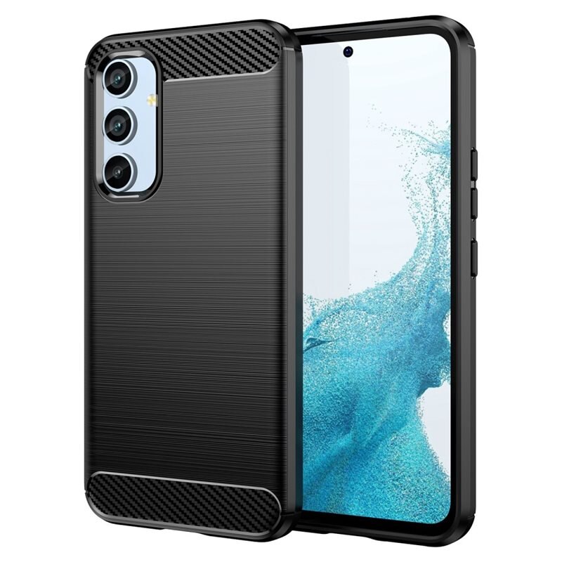 tectTech Samsung Galaxy A54 Deksel TPU Brushed Svart - Mobildeksel