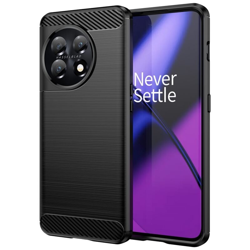 tectTech OnePlus 11 Deksel TPU Brushed Svart - Mobildeksel