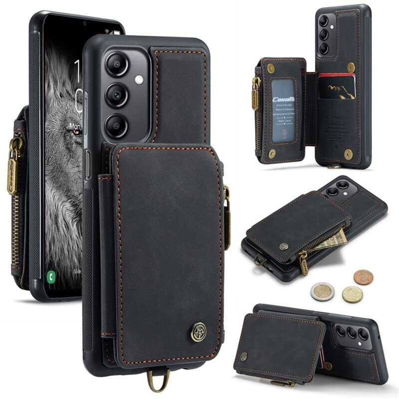 CaseMe Multi-slot Deksel Samsung Galaxy A14 svart
