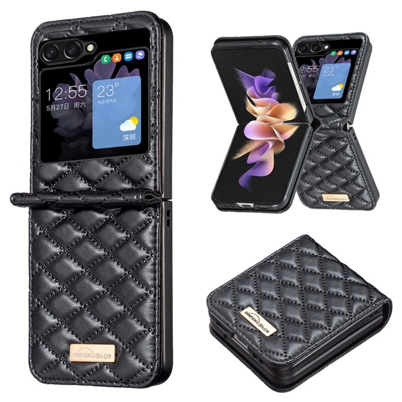 Deksel Samsung Galaxy Z Flip 5 Quilted svart