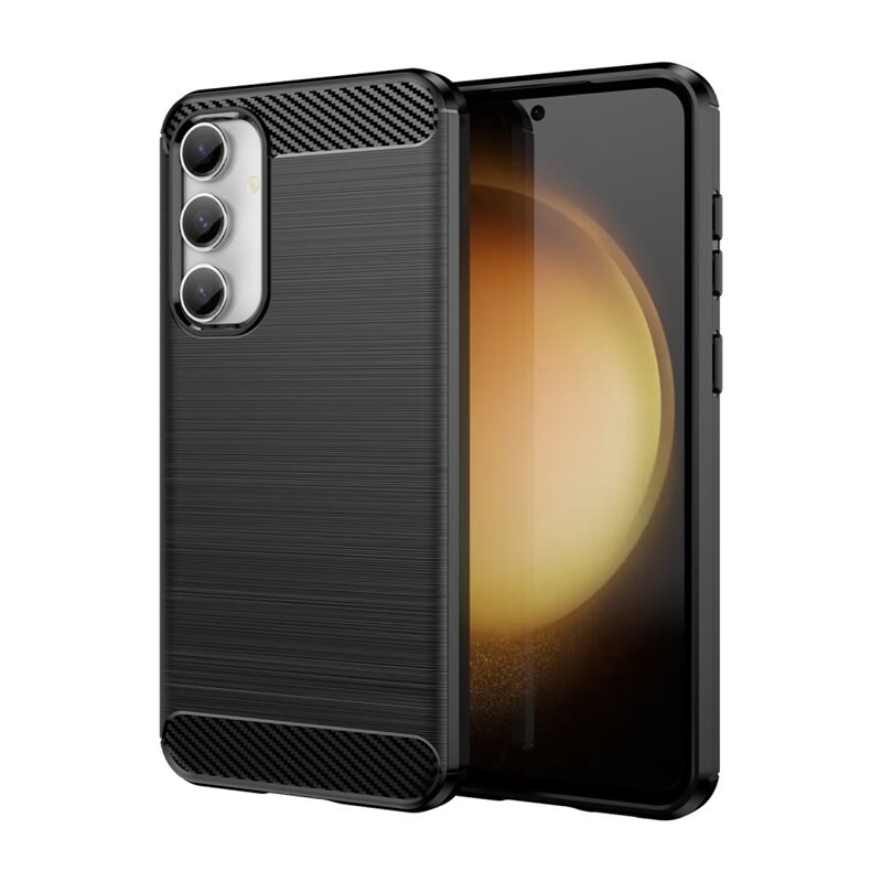 tectTech Samsung Galaxy S23 FE Deksel TPU Brushed Svart - Mobildeksel