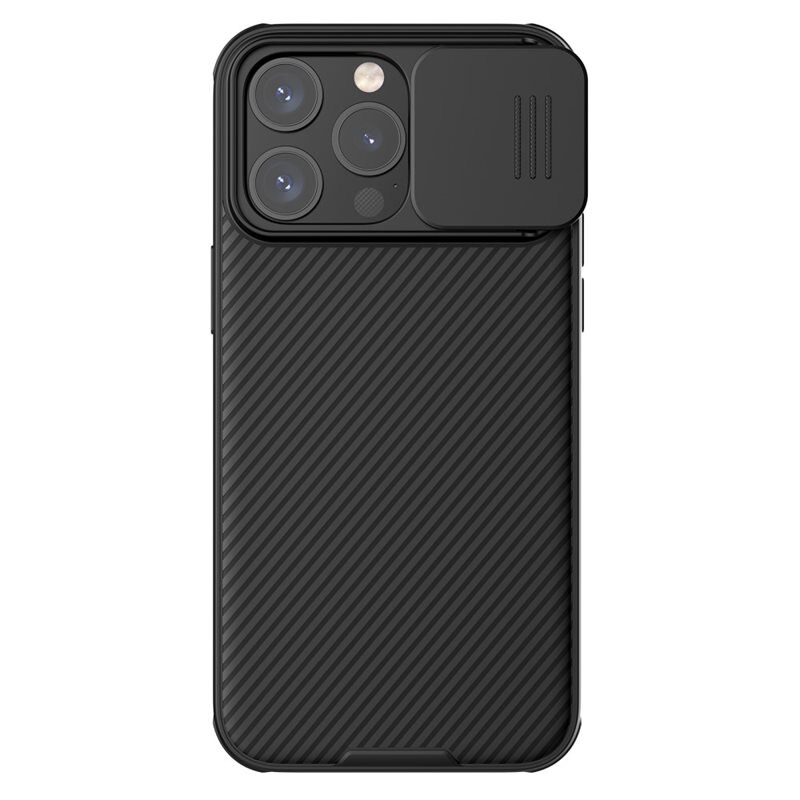 Nillkin CamShield Magnetic Deksel iPhone 15 Pro Max svart - Mobildeksel med MagSafe og kamerabeskyttelse