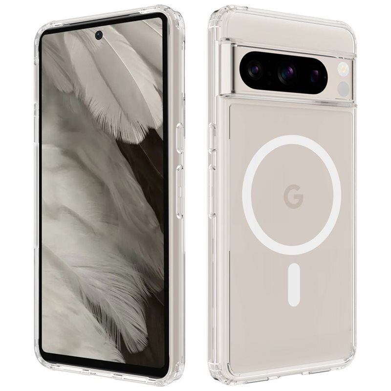 Mobique Hybriddeksel MagSafe Google Pixel 8 Pro Gjennomsiktig