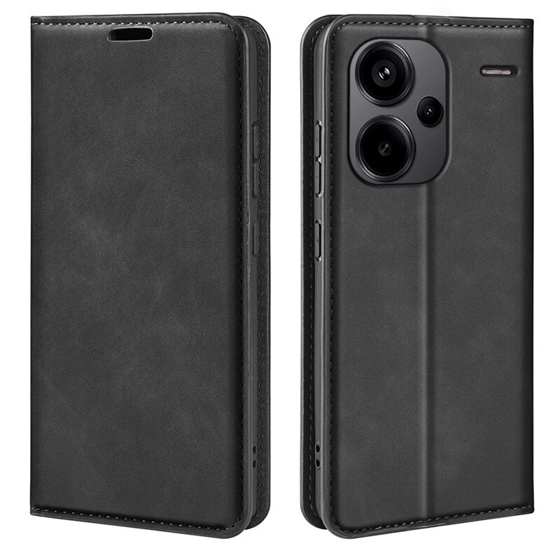 Xiaomi Redmi Note 13 Pro Plus Slim Mobilveske Svart - Lommeboketui i slank design