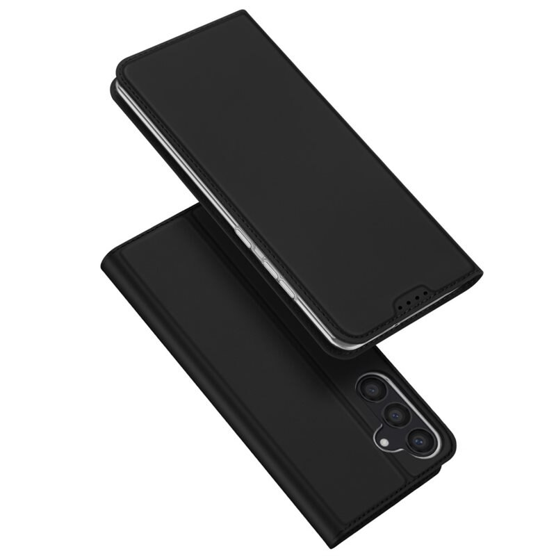 Dux Ducis Skin Pro Series Samsung Galaxy S24 - Svart - Tynn lommebokdeksel med kortlommer og innebygd ståfunksjon