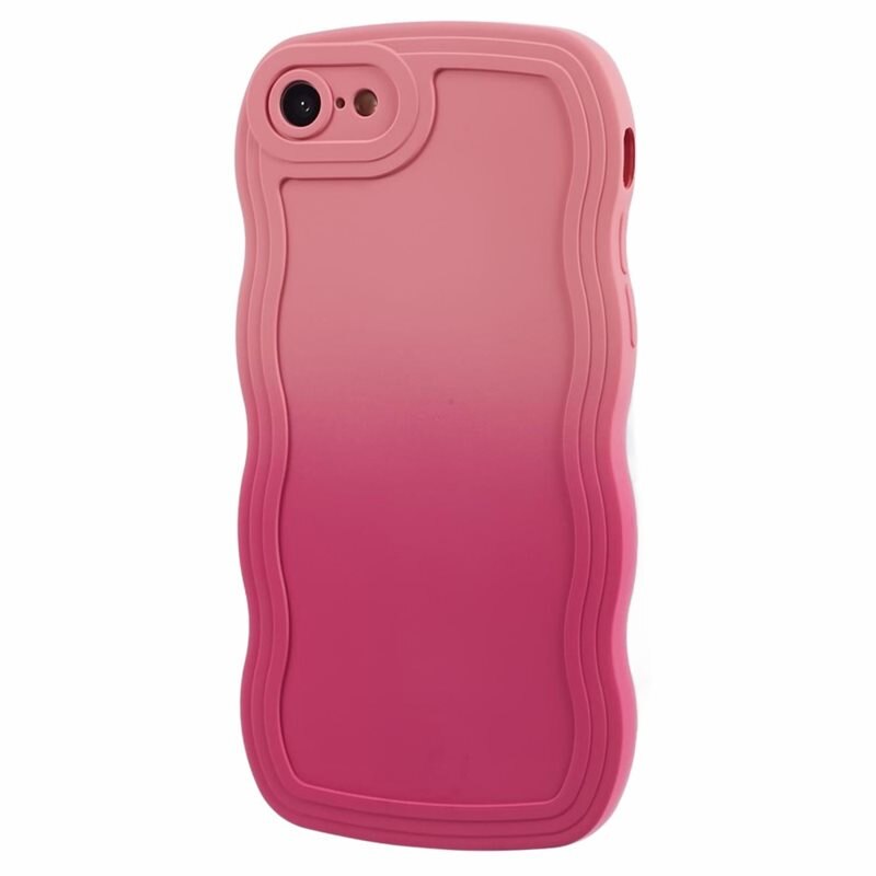 Wavy Edge Deksel iPhone SE (2020) rosa ombre