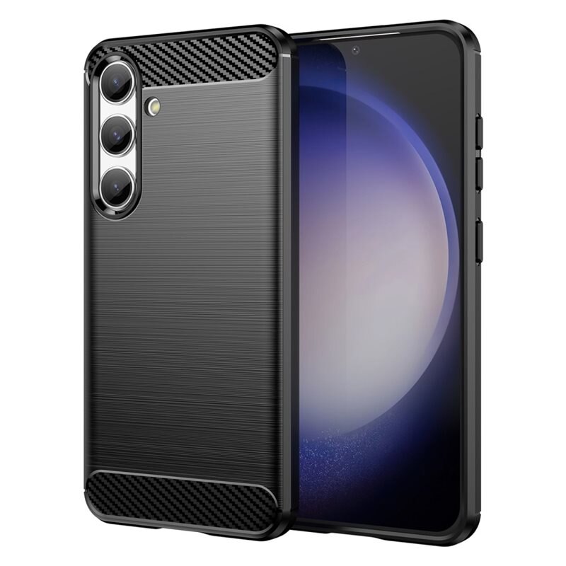 tectTech Samsung Galaxy S24 Deksel TPU Brushed Svart - Mobildeksel