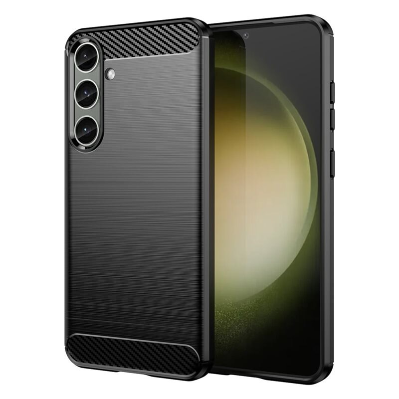 tectTech Samsung Galaxy S24 Plus Deksel TPU Brushed Svart - Mobildeksel