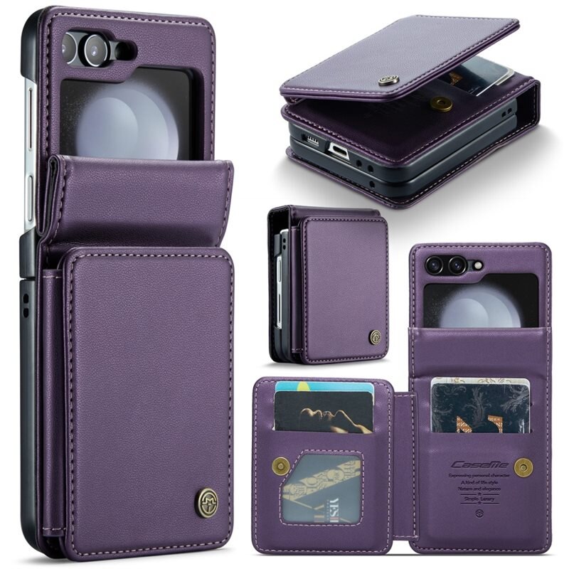 CaseMe RFID blocking Lommebokdeksel Samsung Galaxy Z Flip 6 Lilla