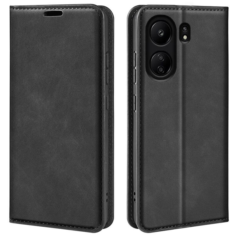 Xiaomi Redmi 14C Slim Mobilveske Svart - Lommeboketui i slank design