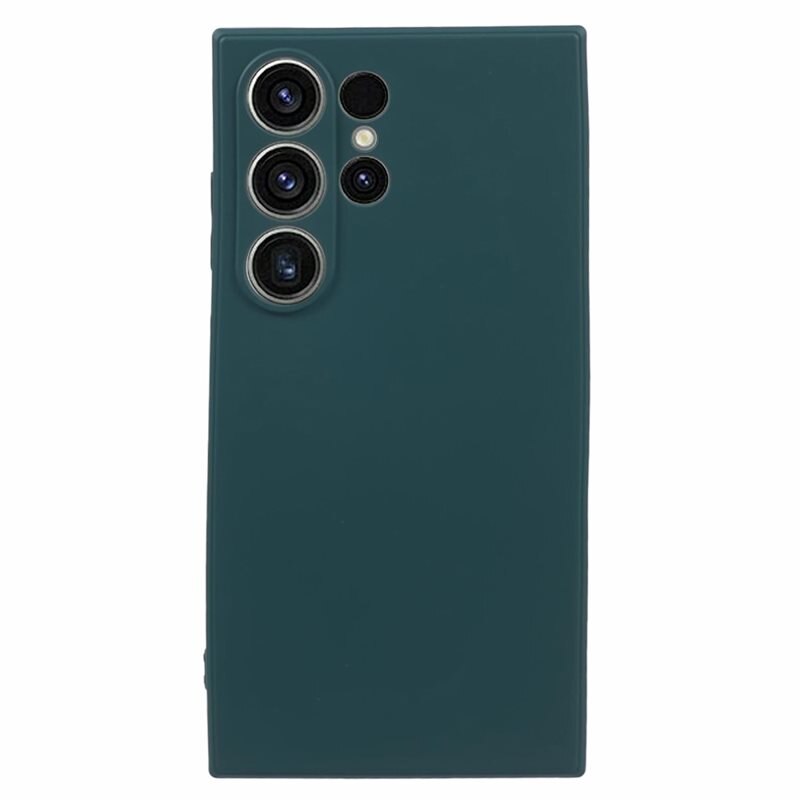 Støtsikker Deksel TPU Samsung Galaxy S24 Ultra Grønn - Stilig deksel i morsom farge med beskyttelse for linsene
