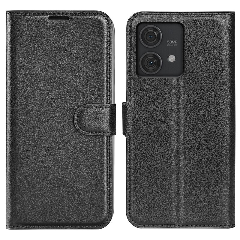 Mobilveske Motorola Edge 40 Neo Svart - Pengepungdeksel med kortlomme