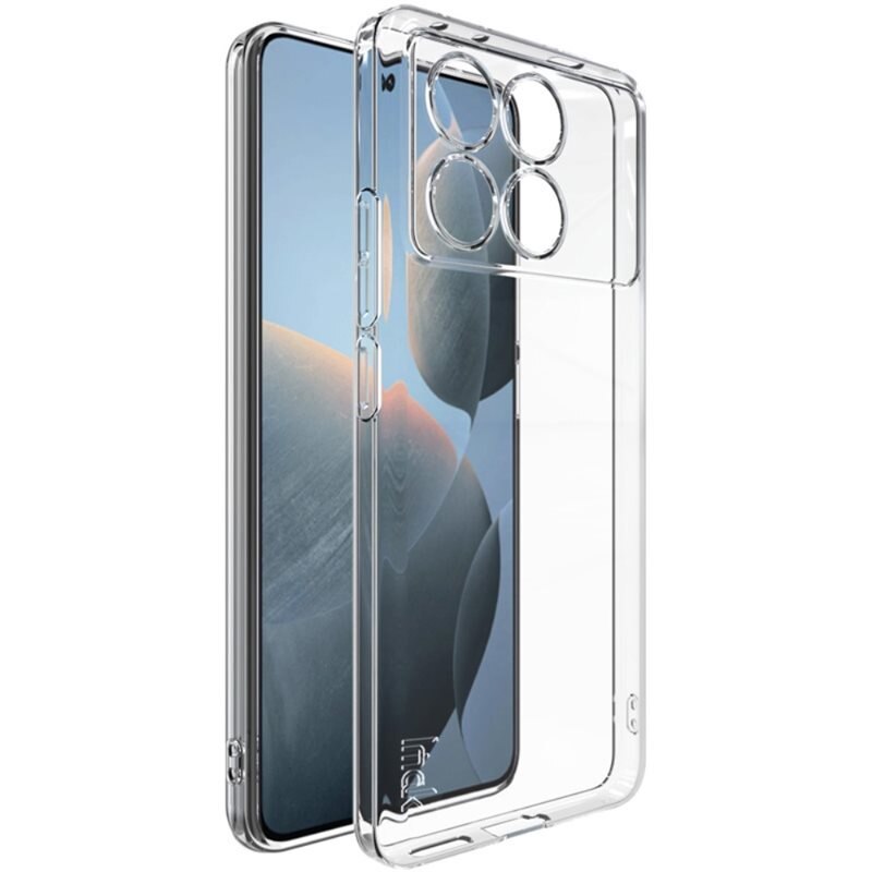 Imak TPU Deksel Xiaomi Poco X6 Pro Gjennomsiktig - Stilrent mobildeksel - Beskytter mobilen din mot skader og slitasje