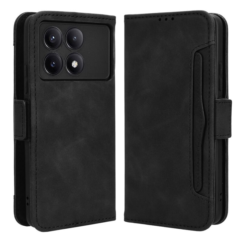 Multi Lommebokdeksel Xiaomi Poco X6 Pro svart - Mobildeksel - Kortlomme og seddellomme
