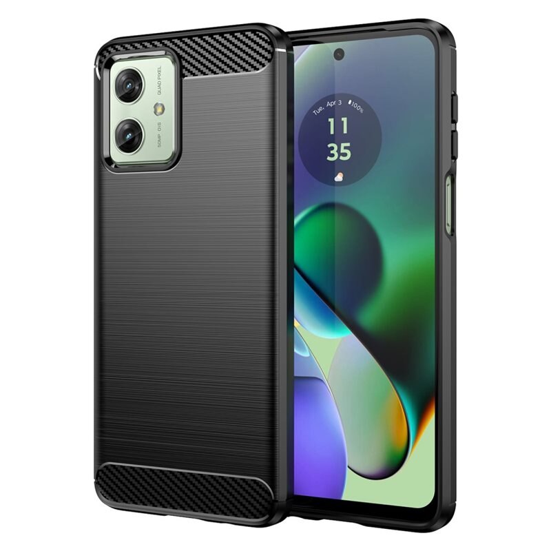 tectTech Motorola Moto G54 Deksel TPU Brushed Svart - Mobildeksel