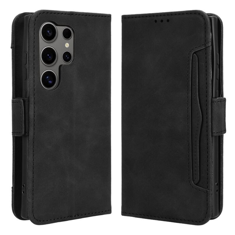 Multi Lommebokdeksel Samsung Galaxy S25 Ultra svart - Mobildeksel - Kortlomme og seddellomme