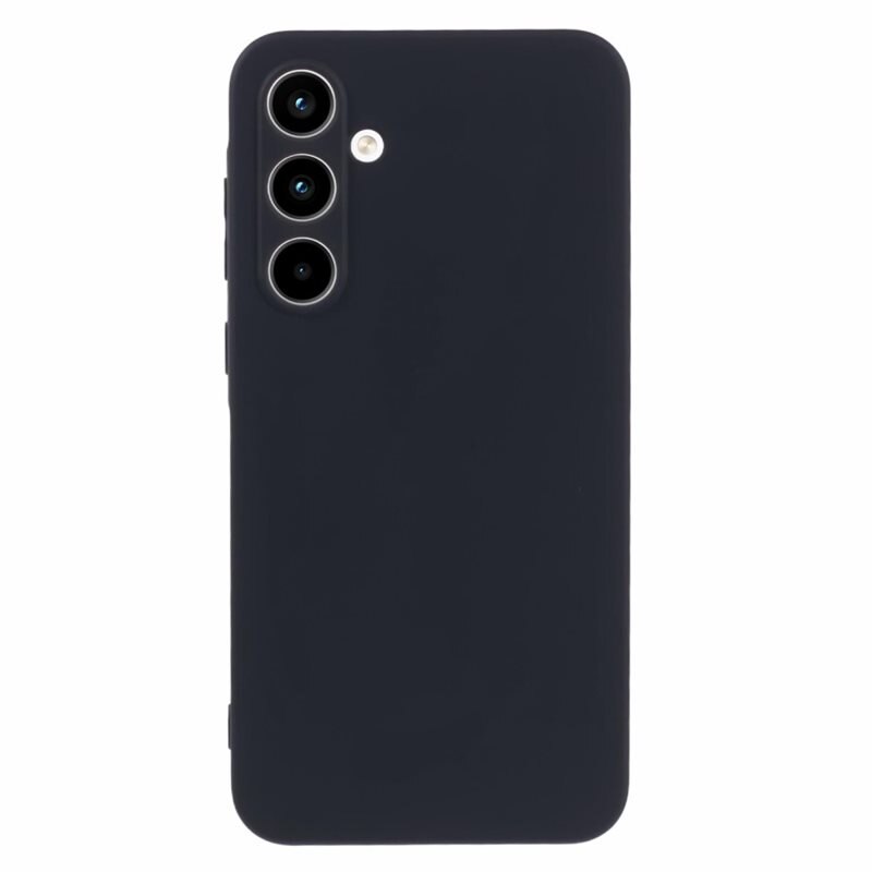 Støtsikker Deksel TPU Samsung Galaxy A55 Svart - Stilig deksel i morsom farge med beskyttelse for linsene