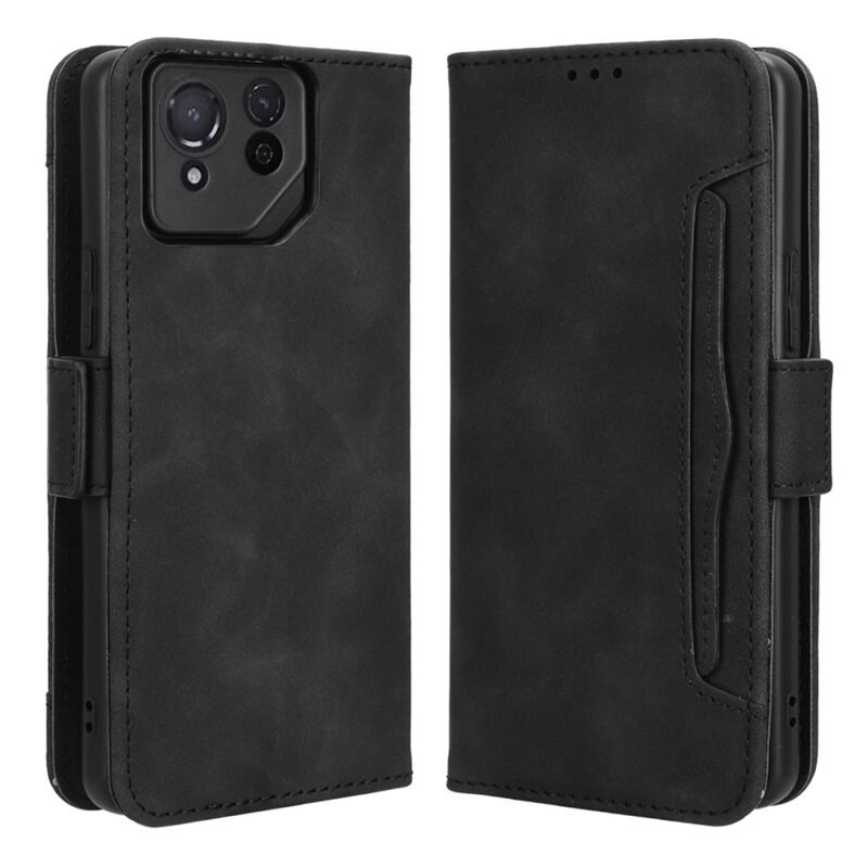 Multi Lommebokdeksel Asus ROG Phone 8 Pro svart - Mobildeksel - Kortlomme og seddellomme