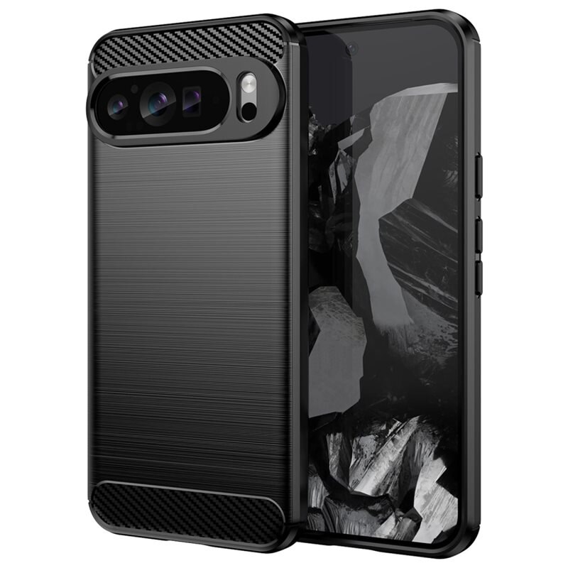 tectTech Google Pixel 9 Pro XL Deksel TPU Brushed Svart - Mobildeksel