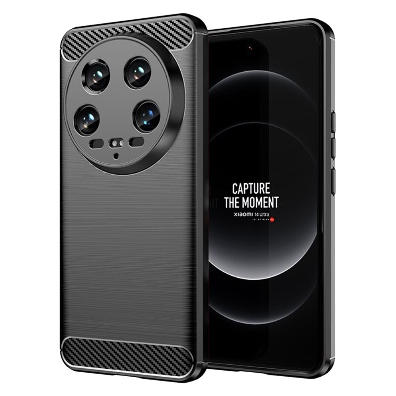 tectTech Xiaomi 14 Ultra Deksel TPU Brushed Svart - Mobildeksel