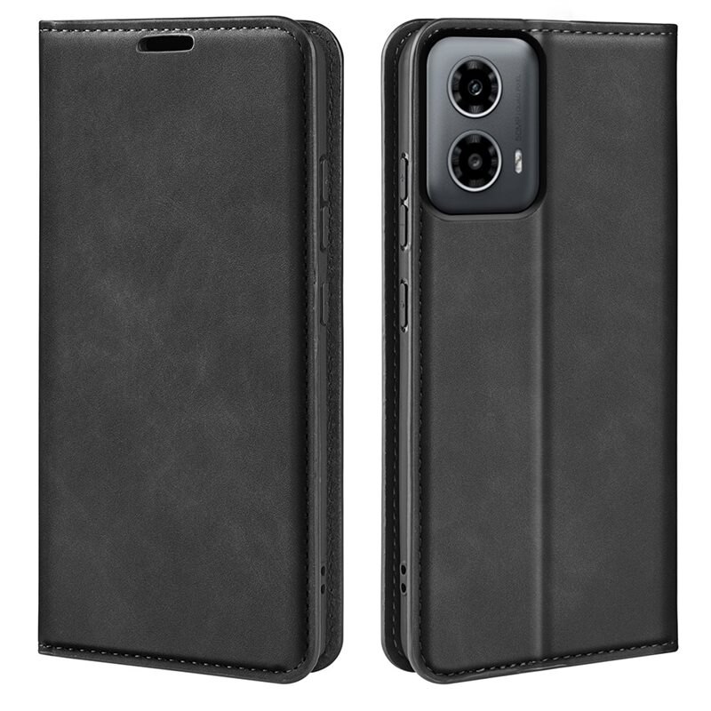 Motorola Moto G34 Slim Mobilveske Svart - Lommeboketui i slank design