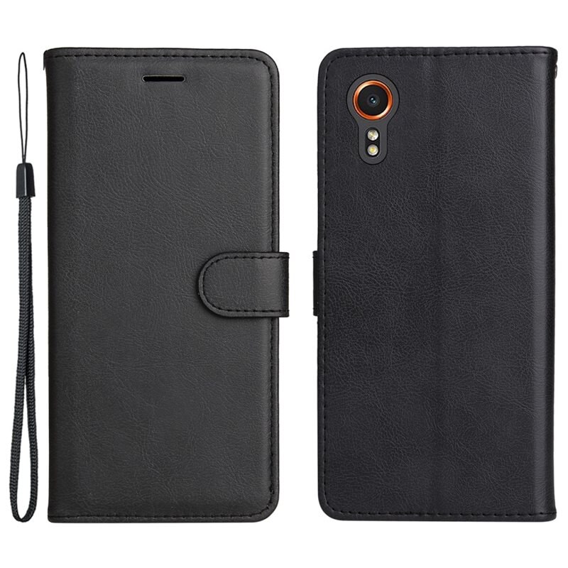 Lommebokdeksel Samsung Galaxy Xcover 7 svart - Mobilveske med kortlomme og seddellomme.