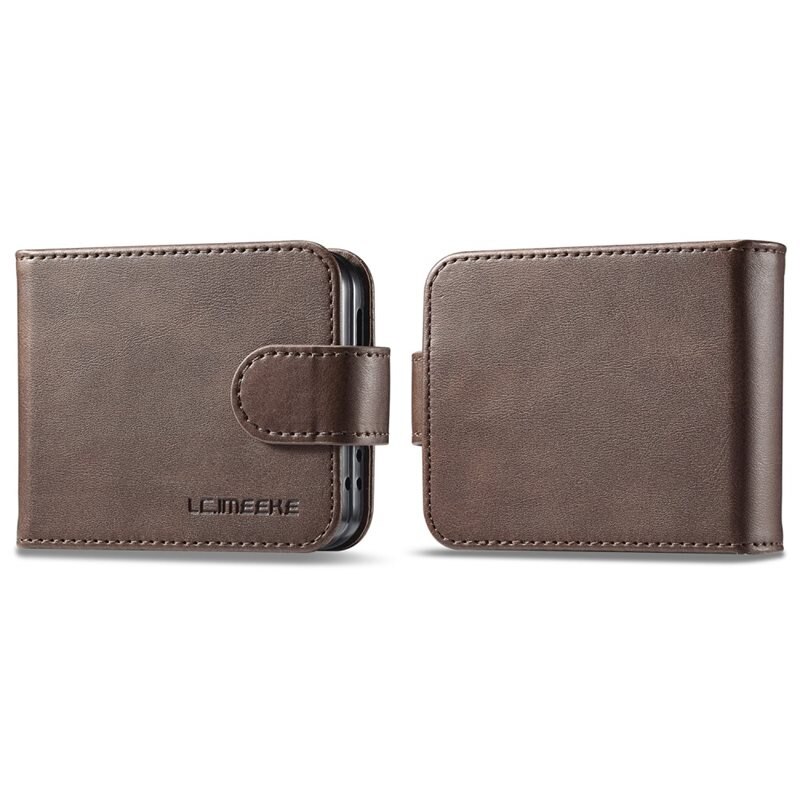 LC.IMEEKE Lommebokdeksel Samsung Galaxy Z Flip 6 brun