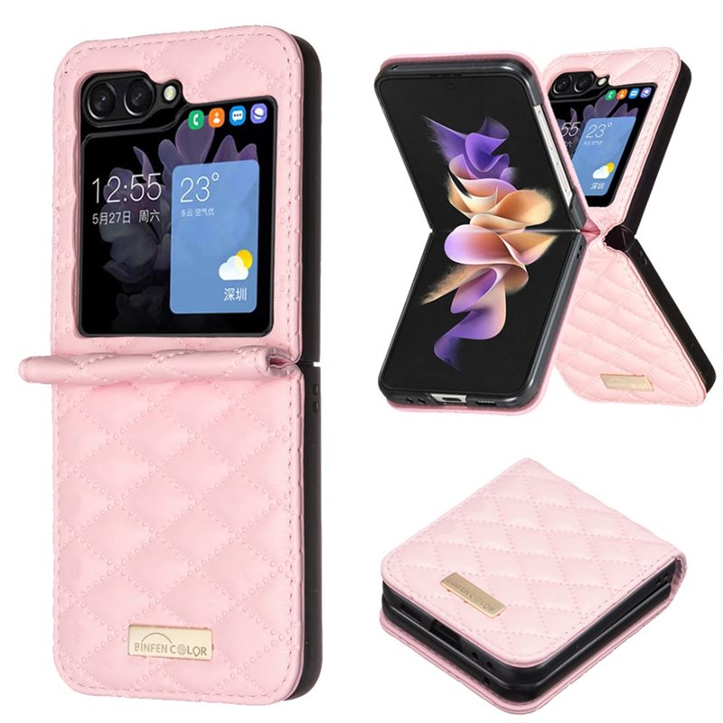 Deksel Samsung Galaxy Z Flip 6 Quilted rosa