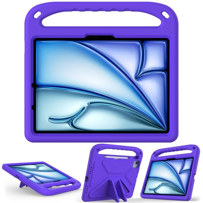 Etui EVA med håndtak for Apple iPad Air 11 6th Gen (2024) Lilla