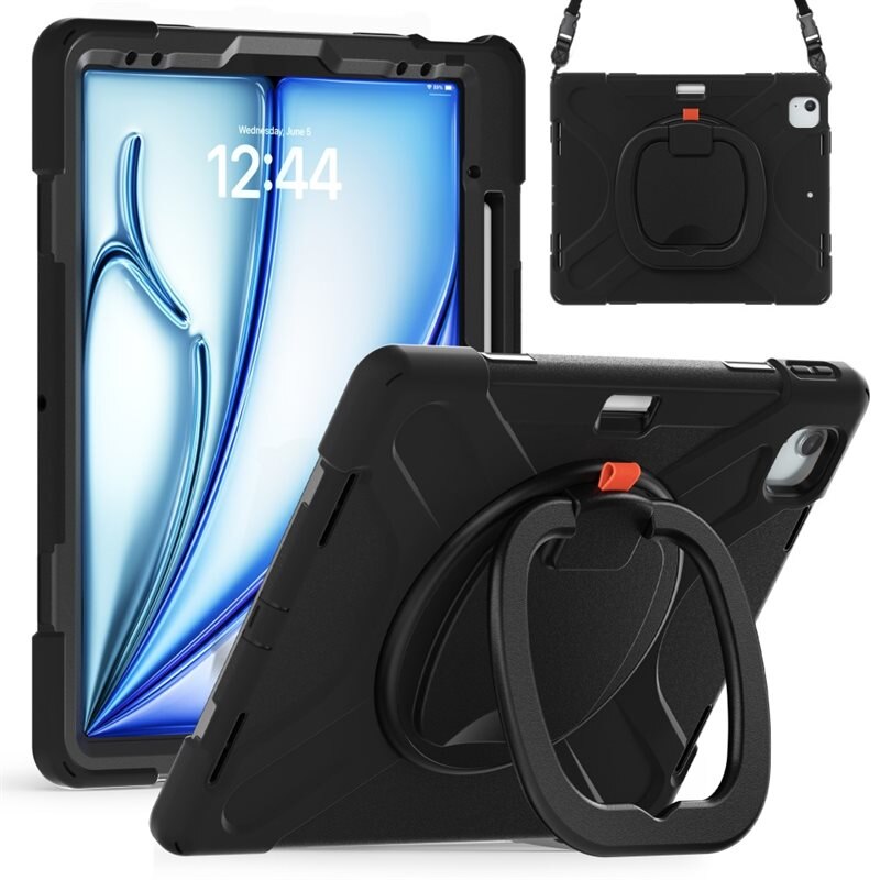 Hybridskal med Kickstand og skulderrem iPad Pro 12.9 5th Gen (2021) svart