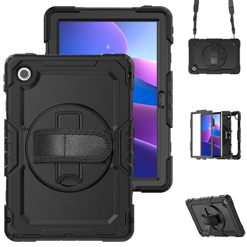 Støtsikker Full Protection Hybriddeksel Lenovo Tab svart