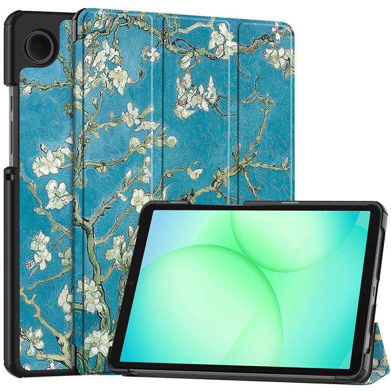 Etui Tri-fold Samsung Galaxy Tab A11 - Kirsebærblomster - Beskyttende deksel med støttefunksjon