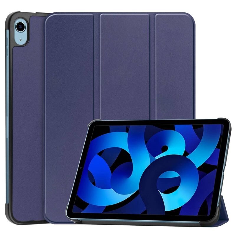 Etui Tri-fold Apple iPad 10.9 10th Gen (2022) Blå - Beskyttende deksel med støttefunksjon