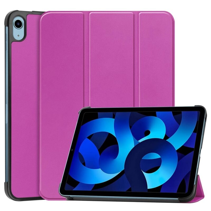 Etui Tri-fold Apple iPad 10.9 10th Gen (2022) Lilla - Beskyttende deksel med støttefunksjon