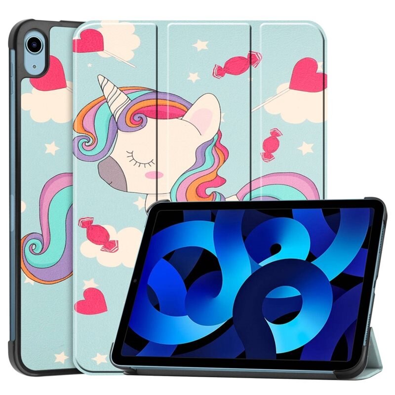 Etui Tri-fold Apple iPad 11 11th Gen (2025) - Unicorn - Beskyttende deksel med støttefunksjon