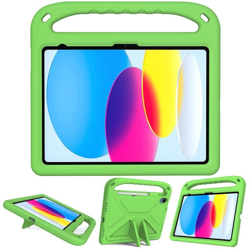 Etui EVA med håndtak for Apple iPad 10.9 10th Gen (2022) Grønn